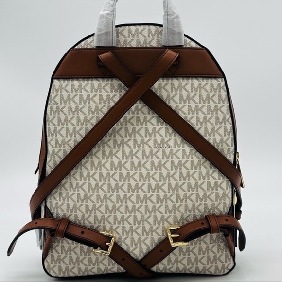 Michael Kors Medium Jaycee Zip Packet Backpack Vanilla - Picture 5 of 12